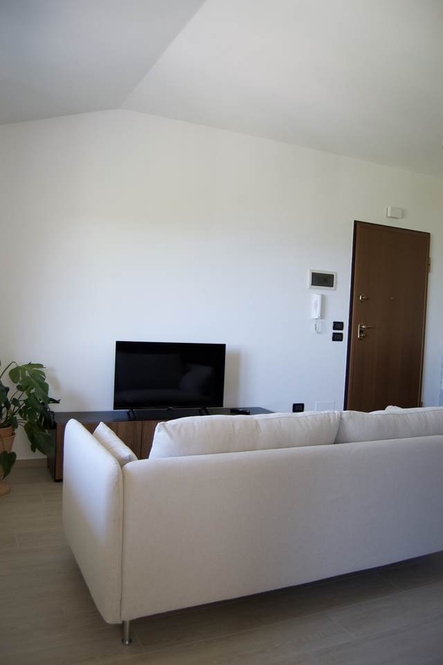 Living room with sofa and TV